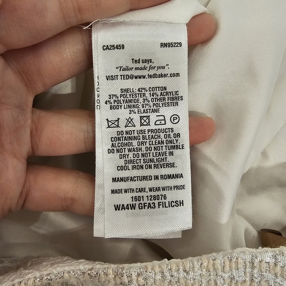 Ted baker size 1 shorts - Picture 5 of 6